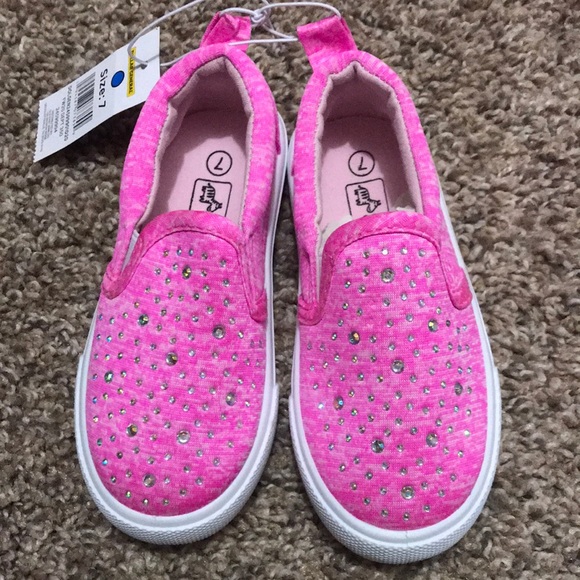 None Other - NWT Pink Gems Slip On Sandals
